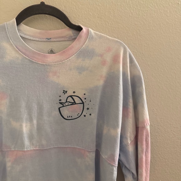Disney Grogu Women's Pastel Tie-Dye Sweatshirt - Picture 3 of 7